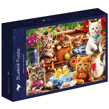 bluebird Kittens in the Potting Shed Puzzel 3000 stukjes
