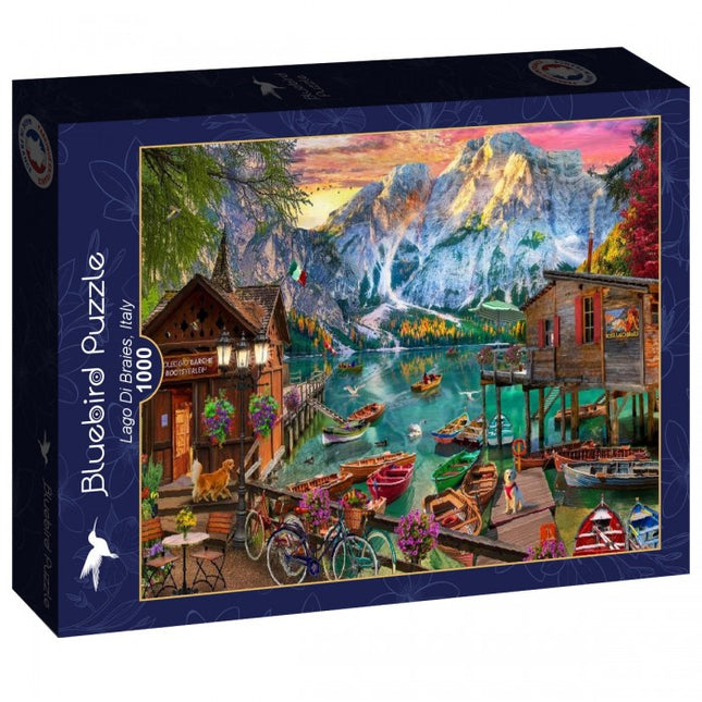 bluebird Lago Di Braies, Italy Puzzel 1000 stukjes