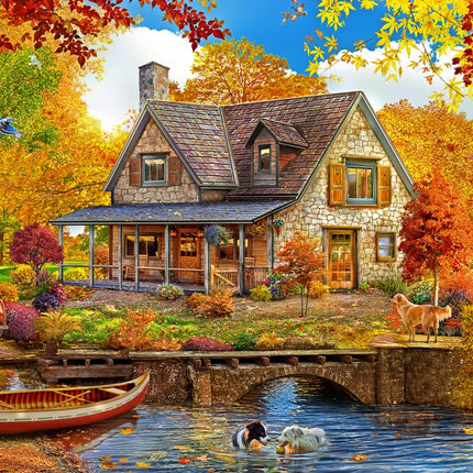 bluebird Lake House Puzzel 1000 stukjes