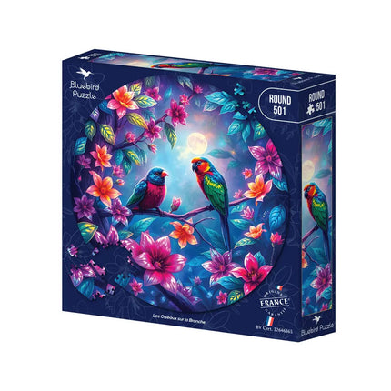 bluebird Les Oiseaux sur la Branche Puzzel Rond 501 stukjes