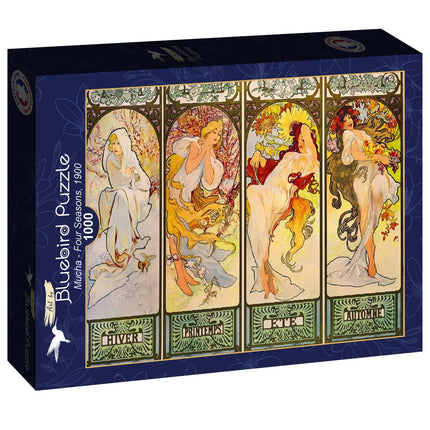bluebird Mucha - Four Seasons Puzzel 1000 stukjes