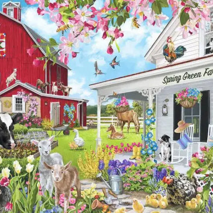 bluebird Spring Green Farm Puzzel 1500 Stukjes
