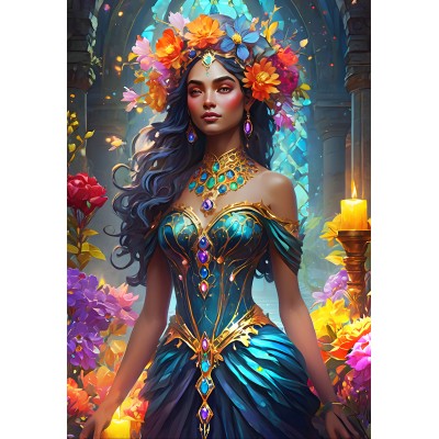 bluebird The Flower Goddess Puzzel 1000 stukjes