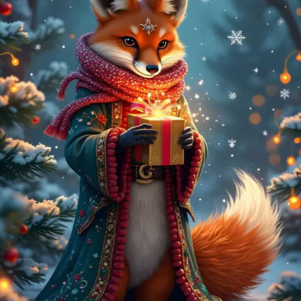 bluebird The Fox's Christmas Gift Puzzel 300 stukjes