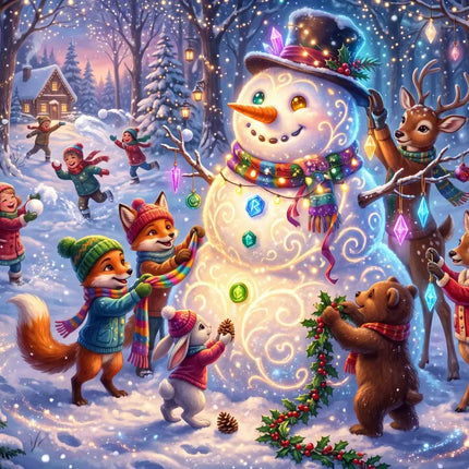 bluebird The Magic Snowman Puzzel 104 stukjes