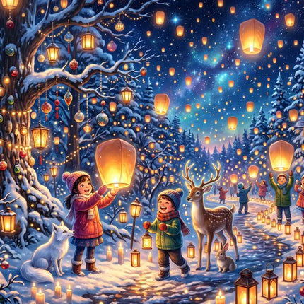 bluebird The Winter Lantern Festival Puzzel 300 stukjes