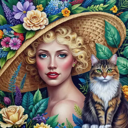 bluebird The Woman and the Cat Puzzel 1000 Stukjes