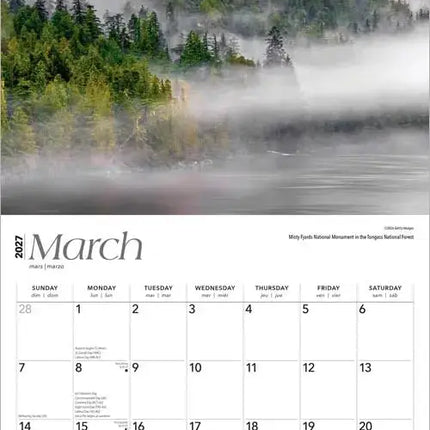 Browntrout Alaska Natuur Kalender 2027
