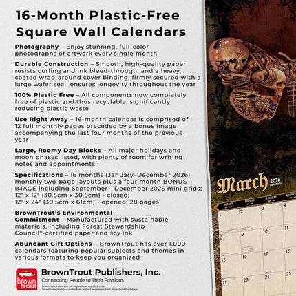 Browntrout Alchemy Gothic Kalender 2026