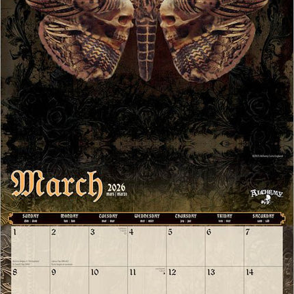 Browntrout Alchemy Gothic Kalender 2026
