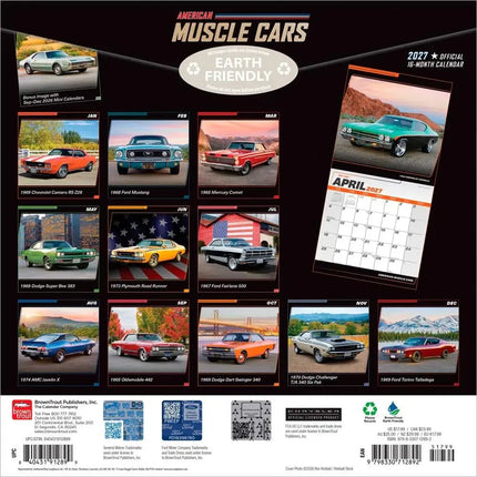 Browntrout American Muscle Cars Kalender 2027