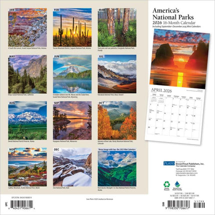Browntrout America's National Parks Kalender 2026