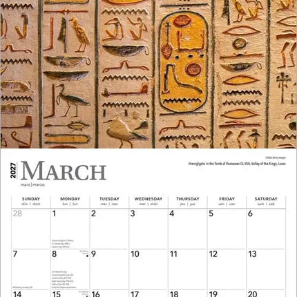 Browntrout Ancient Egypt Kalender 2027