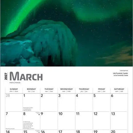 Browntrout Aurora Borealis Kalender 2027