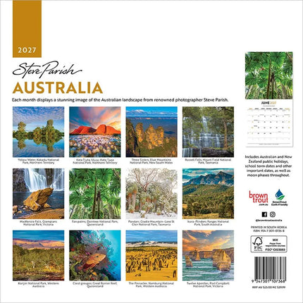 Browntrout Australia Steve Parish Kalender 2027