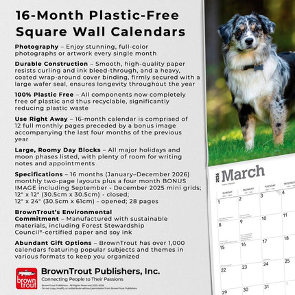 Browntrout Australian Shepherd Kalender 2026