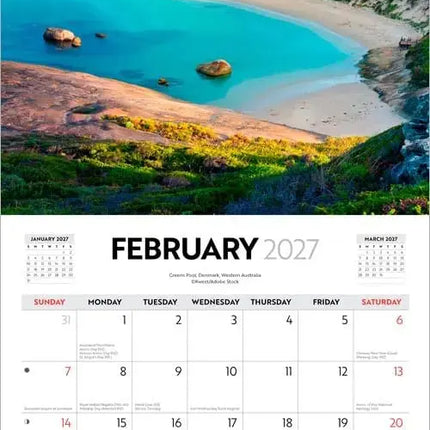 Browntrout Australische Stranden Kalender 2027