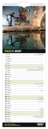 Browntrout Banksy's Graffiti Kalender 2027 Slimline