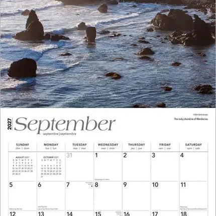 Browntrout California Coast Kalender 2027