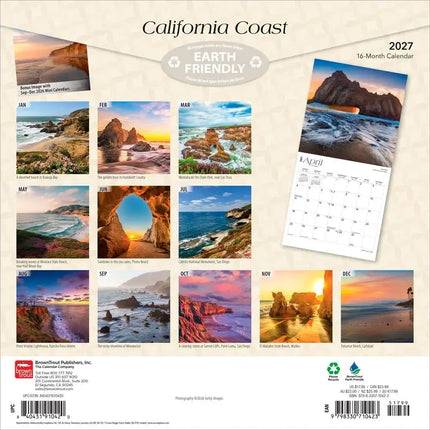 Browntrout California Coast Kalender 2027
