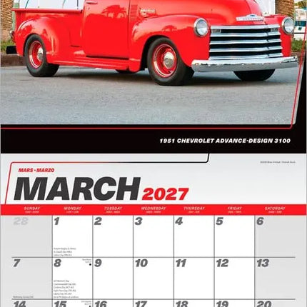 Browntrout Classic Chevy Pickups Kalender 2027