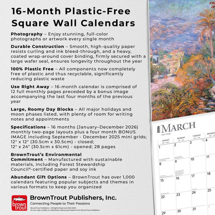 Browntrout Claude Monet Kalender 2026