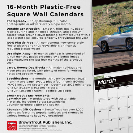 Browntrout Corvette Kalender 2026