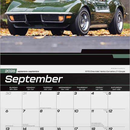 Browntrout Corvette Kalender 2026