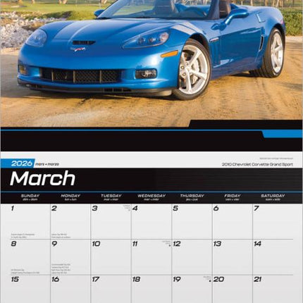 Browntrout Corvette Kalender 2026 Deluxe