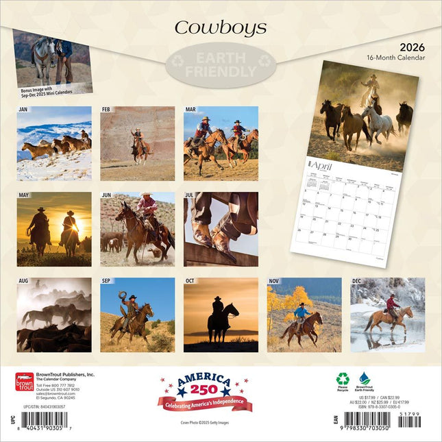 Browntrout Cowboys Kalender 2026
