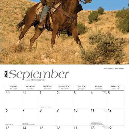 Browntrout Cowboys Kalender 2027