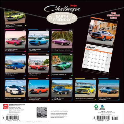 Browntrout Dodge Challenger Kalender 2027