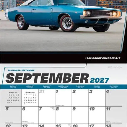Browntrout Dodge Charger Kalender 2027