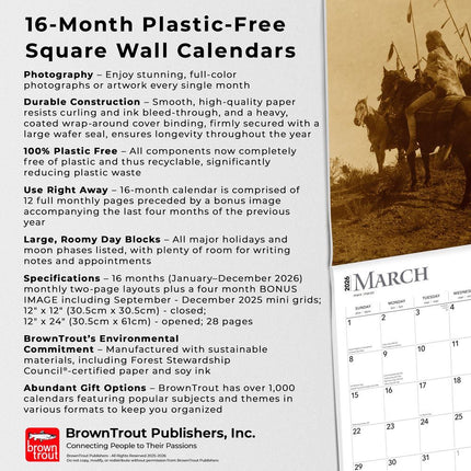 Browntrout Edward S. Curtis Portraits of Native Americans Kalender 2026