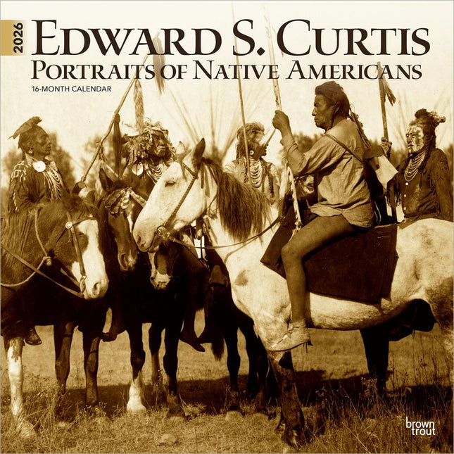 Browntrout Edward S. Curtis Portraits of Native Americans Kalender 2026