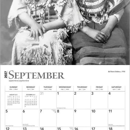 Browntrout Edward S. Curtis Portraits of Native Americans Kalender 2027