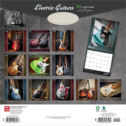Browntrout Electric Guitars Kalender 2026