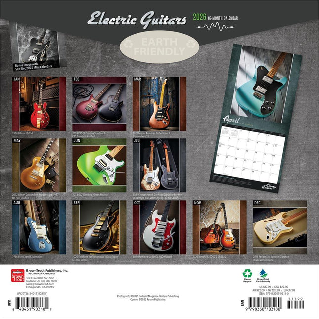 Browntrout Electric Guitars Kalender 2026