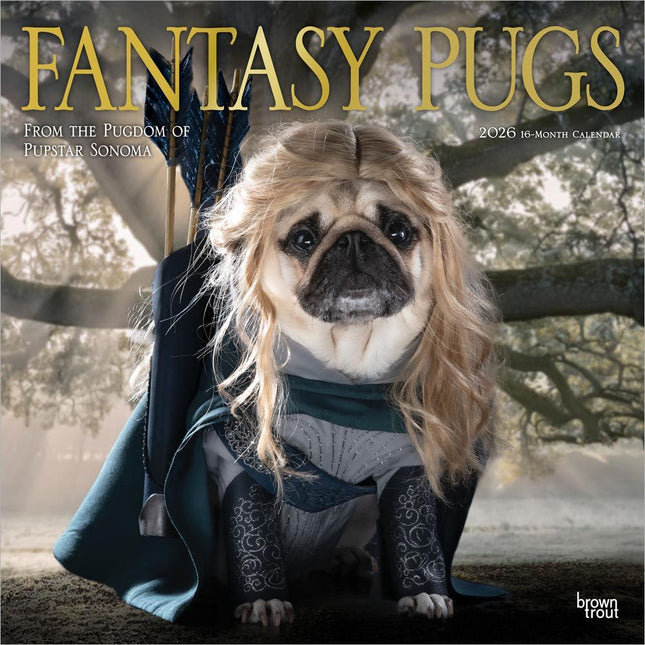 Browntrout Fantasy Pugs Kalender 2026