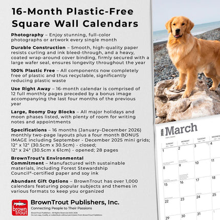 Browntrout Golden Retriever Kalender 2027