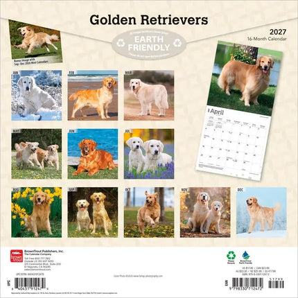 Browntrout Golden Retriever Kalender 2027