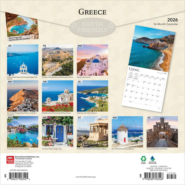 Browntrout Greece Kalender 2026