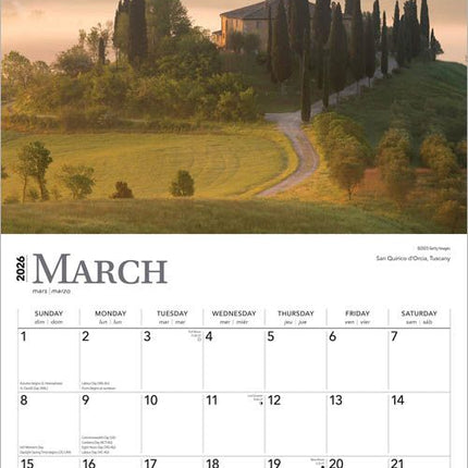 Browntrout Italie / Italy Kalender 2026