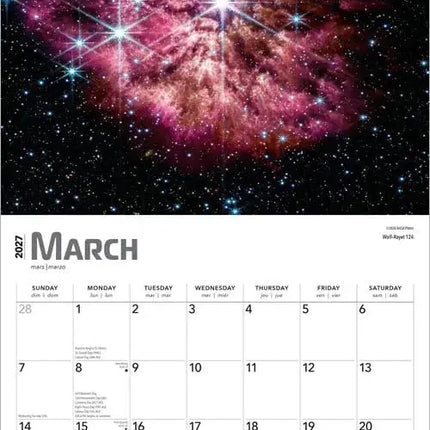Browntrout James Webb Space Telescope Kalender 2027
