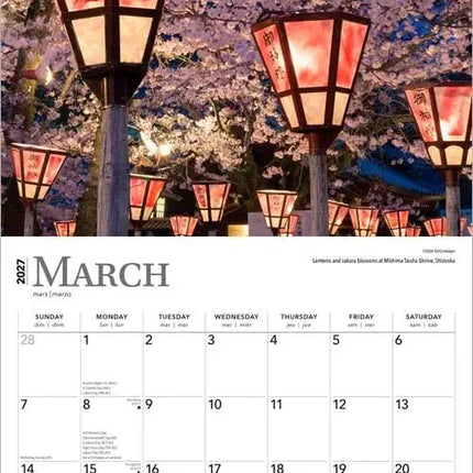 Browntrout Japanese Gardens Kalender 2027