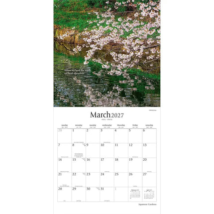Browntrout Japanese Gardens Kalender 2027