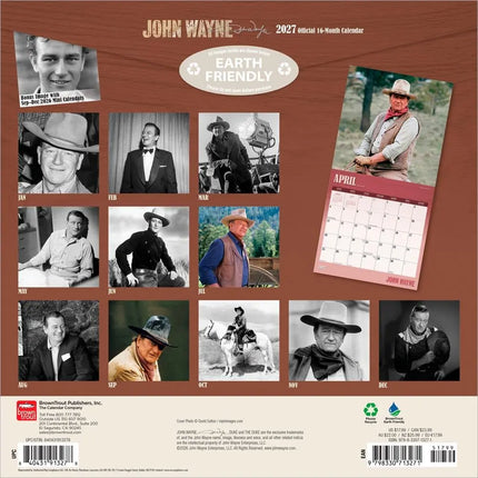 Browntrout John Wayne Kalender 2027
