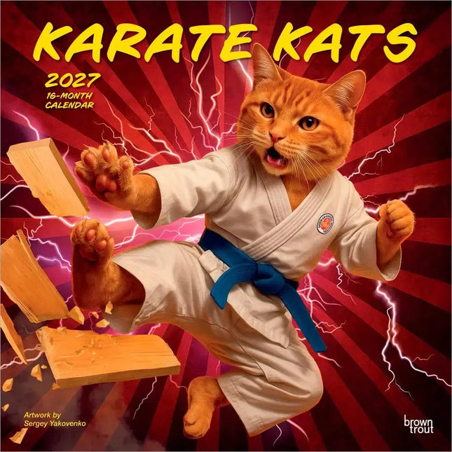 Browntrout Karate Katten Kalender 2027
