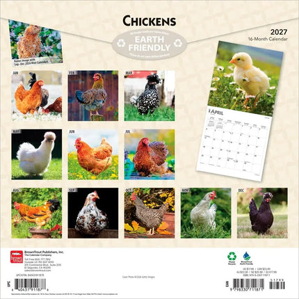 Browntrout Kippen Kalender 2027