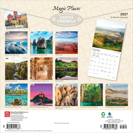 Browntrout Magic Places Kalender 2027